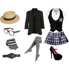 Saint Trinians, Geek Outfits, 90s Fancy Dress, Tv Costume, Slytherin Fashion, St Trinians, Student Uniform, Posh Totty