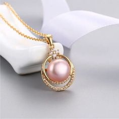 Gorgeous 11-12mm Real Genuine Pink Pearl On Gold Plated Over Stamped 925 Sterling Silver Pendant Necklace. Chain Measures 18” Inches. This Is Such A Pretty Necklace! New Condition And Comes In A Pink Gift Box. Bundle & Save: Bundle 2 Or More Items For A Private Discount Next Day Shipping On All Orders 5 Star Rated Poshmark Ambassador Chain Link Necklace Silver, Fine Pearl Jewelry, Pink Gift Box, Picture Necklace, Pretty Necklace, Pearl Pink, Purple Pearl, Mother Of Pearl Necklace, Beaded Pendant Necklace