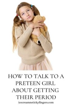 How to Talk to a Preteen Girl About Getting Their Period - Ice Cream n Sticky Fingers Period Starter Kit, Health Gifts, Children Activities, Sticky Fingers, Kids Pages, How To Talk, Educational Websites, Program Design