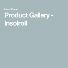 the product gallery - insolol logo is shown in white on a blue background