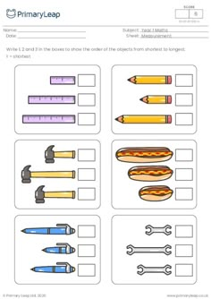 printable worksheet with pictures of objects to help kids learn how to write