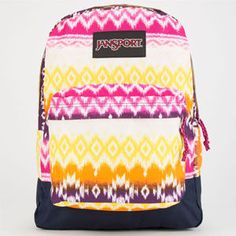 Mochila Jansport, Backpack Jansport, Jansport Superbreak Backpack, Backpack Ideas, Knapsack Bag, Backpack Outfit, Pattern Backpack, Pad Bag, Patterned Backpack