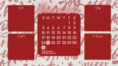 a desktop calendar with red paper cut out to look like it has been written on