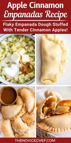 apple cinnamon empanadas with flaky empanada dough stuffed with tender cinnamon apples