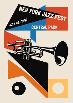 the new york jazz fest poster for central park