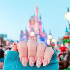 Disney World Nails, Disney Themed Nails, Disney Christmas Nails, Disneyland Nails, California Nails, Disney Inspired Nails, Disney Acrylic Nails, Minnie Mouse Nails, Cruise Nails