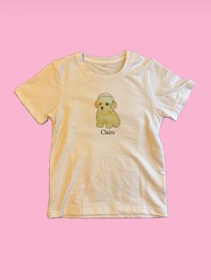 clairo baby tee inspired by the dog hoodie on her website  made by me with sublimation process on polyester baby tee   these listings are YOUTH sizes so please be mindful of this when ordering if interested in adult sizing, feel free to message me about it tees are form fitting and flattering. they are stretchy and provide a snug cropped look Dog Graphic Tee, Clairo Shirt, Cool Shirt Designs Graphic Tees, Clairo Merch, Cute Merch, Hoodie Merch, Indie Band, Comfy Sweats, Dog Baby