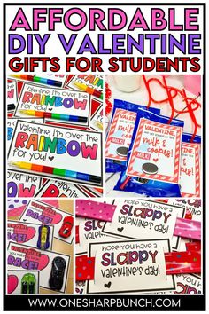 valentine's day gift ideas for students to make with the kids and their teacher