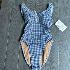 Made In The Usa - Cute Gingham Print . Daffy Brand 9/10. New With Tags . I Have Many Others In My Closet . One Pieces & Bikinis ! Pretty One Piece Swimsuit, One-piece Gingham Swimwear For Summer, Summer Gingham One-piece Swimwear, Spring Gingham One-piece Swimwear, Fitted Gingham Sleeveless Swimwear, Fitted Sleeveless Gingham Swimwear, 80s Swimwear, Magical Closet, 50s Swimsuit