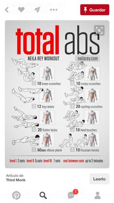 an ad for total abs with instructions on how to use it