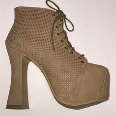 Super Stylish Nude Lace Booties That Goes With Any Color Outfit, Very Comfortable Platform And Very Soft Leather. Lace Booties, Lace Up Booties, Colourful Outfits, Soft Leather, Bootie Boots, Ankle Boot, Ankle Boots, Lace Up, Women Shoes