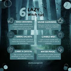 Here are 6 Lazy Witch Tips! . . . . . . . . . #witchlife #witchesofinstagram #moonmagick #witch #witchcraft #pagan #spiritual #Spirituality #witchytips #witchyaesthetic #babywitch #modernwitch #greenwitch #magickaltools #beginnerwitch #magickalsupplies #witchy #witchtok #witchyvibes #halloween #pagansofinstagram #witchessociety #witchesofig #welcomingwitch Witchy To Do List, Witch Needs List, Halloween Ritual Witch, Witch Lifestyle Aesthetic, Minimalist Witchcraft, Rainy Day Witchcraft, Lazy Witchcraft, Witch Weekly Schedule, Witchy Things To Do At The Beach