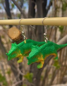 Dangly dinosaur earrings. These earrings are generally around 1-2 inches but differ based on which kind. There are many different and fun kinds of dinosaur earrings. I will probably add more soon. Dinosaur Earrings, Favorite Jewelry, Jewelry Earrings Dangle, Etsy Earrings, Dangle Drop Earrings, Handmade Items, Dangle Earrings, Jewelry Earrings, Electronic Accessories