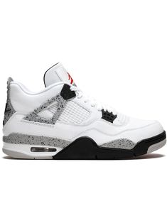 the air jordan 4 is white and black