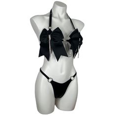 Featuring black fabric, soft black elastic, large black bows, silver rings, rhinestones, and silver chain. What harness / leg garter / waistband elastic color best matches this item? ♡ Black Elastic Spandex Nylon Blend • Hand Wash • Air Dry Folk Lore, Black Bows, Leg Garter, Really Cute Outfits, Black Bow, Fit Inspo, Soft Black, Silver Hardware, Fitness Inspo