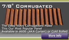 the deep way configurations make this our most popular panel available in aog aka content or cold rolled