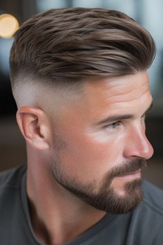 The swept-back undercut is a sleek and modern hairstyle for men. Ideal for medium-length hair, the undercut gives a sharp contrast while the swept-back top adds elegance. Click here to check out more best medium-length hairstyles for men. Mens Slicked Back Hairstyles, Boy Haircuts Long, Medium Short Hair, Flat Hair, Slicked Back Hair