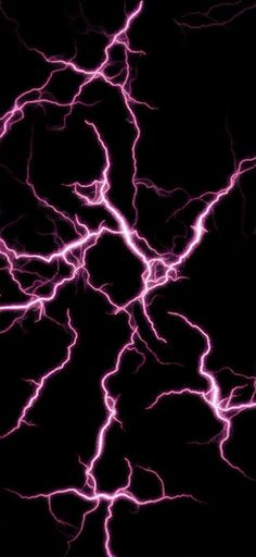 purple lightning streaks in the dark sky with no one on it's phone or tablet