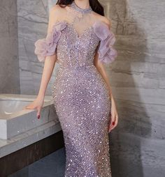 Violet Dress, Garden Reception, Violet Dresses, Style Français, Women Halter, Christmas Makeup, Pageant Dress, Evening Wedding, Stylish Wedding