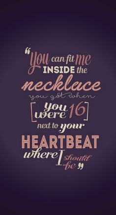 a quote that reads you can't find me inside the necklace, you are here to