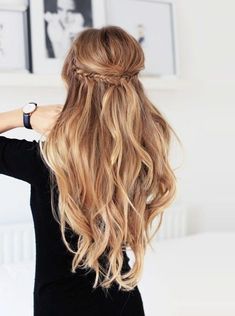 Fishtail Braided Half Updo - 101 Braid Ideas That Will Save Your Bad Hair Day (Photos) Luxy Hair, Braided Hairstyle, Fishtail Braid, Long Blonde, Hair Blog, Short Hairstyle, Braid Hairstyles, Wedding Hairstyles For Long Hair, Long Blonde Hair