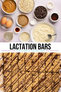 This is the best lactation bars recipe! They are so easy to make and are made with ingredients that help increase milk supply including almonds, oatmeal, flax seeds, and sesame seeds. They are made without brewer’s yeast so these bars are gluten free and they are kid approved too! Lactation Bars Recipes, Recipes With Brewers Yeast Milk Supply, Lactation Oatmeal Bites, Lactation Drinks, Lactation Balls, Lactation Treats, Postpartum Snacks, Lactation Cookies Gluten Free