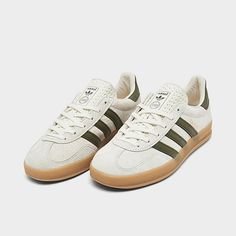 Women's adidas Originals Gazelle Indoor Casual Shoes | Finish Line Gazelles Adidas, Adidas Gazelle Indoor, Adidas Originals Gazelle, Running Sandals, Big Clothes, Newest Jordans, High Contrast, Adidas Gazelle, Jd Sports