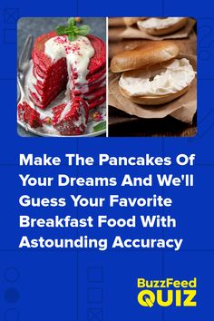 the cover of make the pancakes of your dreams and we'll guess your favorite breakfast food