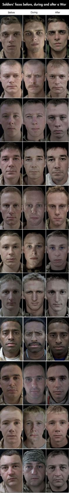 multiple images of different facial expressions on the same person's face, each with their own expression