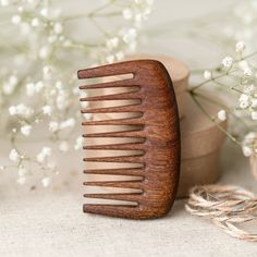 BEAUTIFUL handmade hair comb made from Redwood suits for STRAIGHT HAIR  or a little wavy hair. It is quite tiny and is perfect for small reticule :)  Hair comb made from a whole piece of wood without glue. Like any product, the comb requires CAREFUL ATTITUDE. Do not throw it or break it. With a careful attitude such a comb will serve you for a long time. FSC SERTIFICATE . Company we buy wood from has a mark of responsible forestry (just like package we send with). When you purchase FSC-labelled Wooden Hair Comb, Handmade Comb, Pocket Comb, Wooden Comb, Oil Treatments, Comb Hair, Buy Wood, Healthy Scalp, Hair Breakage