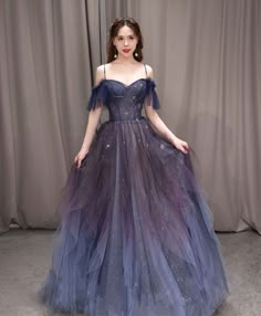 Prom Dress Purple, Purple Formal Dress, Baju Kahwin, Tulle Long Prom Dress, Purple Tulle, Purple Evening Dress, 파티 드레스, Custom Size Dresses, فستان سهرة