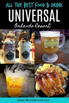 the best food and drink in universal