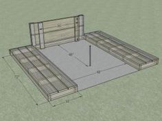 the bed frame is made up and ready to be built