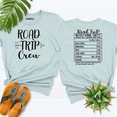 Road Trip Crew Nutritional Facts Shirt, Family Road Trip Shirts, Family Vacation Shirts, Group Adventure Shirt, Travel Friends trip tshirt, Road Trip Shirt, Family Vacation Shirt,Road Trip Group Shirt, Girl road trip shirt, Weekend Getaway Shirt, Travel Shirt, adventure lover tee Hello! Thank you for supporting small businesses. My main priority here is the satisfaction of my customers. My t-shirts are Bella+Canvas brand. If Bella+Canvas is out of stock, I will send it from a brand of the same s Group Tshirt Ideas Friends, Group Travel Shirts, Road Trip Shirts, Group Vacation Shirts, Group Adventure, Girls Roadtrip, Friends Trip, Vacation Tshirts, Travel Tshirt