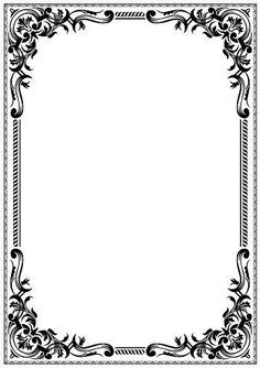 a black and white frame with an ornate design on the bottom, it is blank for text