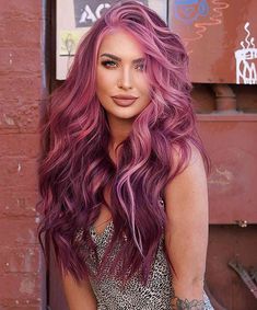 Pelo Color Vino, Long Purple Hair, Hot Hair Colors, Hair Color Pink, Cool Hair Color