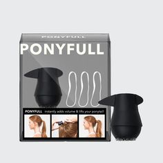 PONYFULL® Schwarz - Patentiert - Shop ponyfull® und andere professionelle Haarwerkzeuge bei KITSCH Low Maintenance Hair, Ponytail Styles, Professional Hairstyles