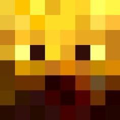 an image of a face made up of squares and rectangles in shades of yellow