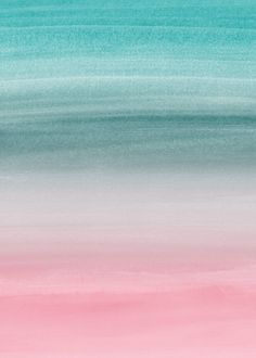 an abstract painting with blue, pink and white colors