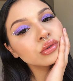 Christmas Makeup Look, End Of, Purple Eye Makeup, Purple Makeup, Makijaż Smokey Eye