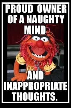 the muppet from sesame's movie, which is featured in an ad for inappropriate thought