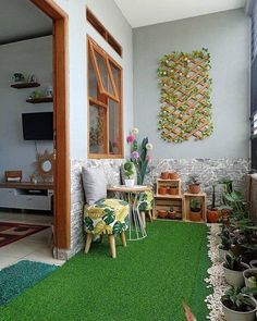 Patio Ideas Townhouse, Small House Layout, Cheap Backyard, Terrace Decor, House Design Pictures, Garden Decor Ideas, Crochet Cable, Minimal House Design, Diy Basket