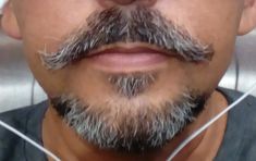 Mustache And Goatee Style, Goatee Mustache Combo, Moustache Goatee Combo, Beard Trimming Styles, Moustache With Stubble, Handlebar Mustache And Beard, Movember Mustache, Bald With Moustache