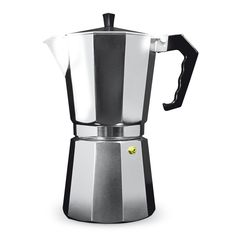 an espresso coffee maker on a white background