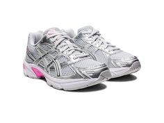 ASICS Sportstyle GEL-1130 - Women's Shoes : Glacier Grey/Pure Silver : Stay active and super stylish wearing the ASICS Sportstyle GEL-1130 Footwear. Synthetic mesh, leather and polyester upper. Synthetic mesh and polyester lining. Removable footbed. Classic round toe silhouette. Lace-up closure offers a secure fit. Padded collar for added support. EVA midsole. Rubber outsole. Imported. Asics Gel 1130, Asics Sportstyle, Pretty Sneakers, Back To School Shoes, Shoes Asics, Pretty Shoes Sneakers, Shoes Outfit Fashion, Cute Nike Shoes, Cute Sneakers