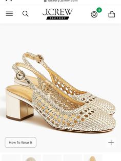 Silver/gold heels Slingback Heels, Gold Heels, Slingback Heel, Silver Gold, Heels, Silver, Gold