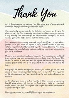 a thank card with the words thank you written in black ink on a watercolor background