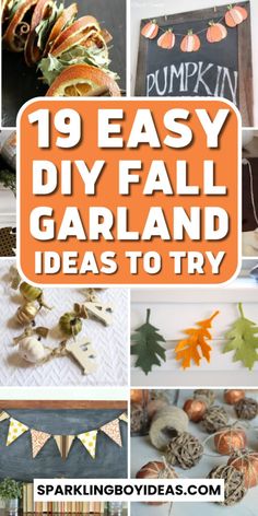 19 easy diy fall garland ideas to try