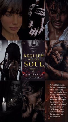 an advertisement for the movie, requiem of the soul with pictures of people and tattoos