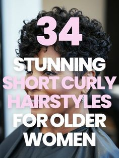 Curly Hairstyles For Older Women, Short Layered Curly Hair, Long Layered Curly Hair, Layered Curly Haircuts, Curly Bobs, Layered Pixie Haircuts, Short Curly Hairstyles For Women, Short Curly Pixie, Fine Curly Hair